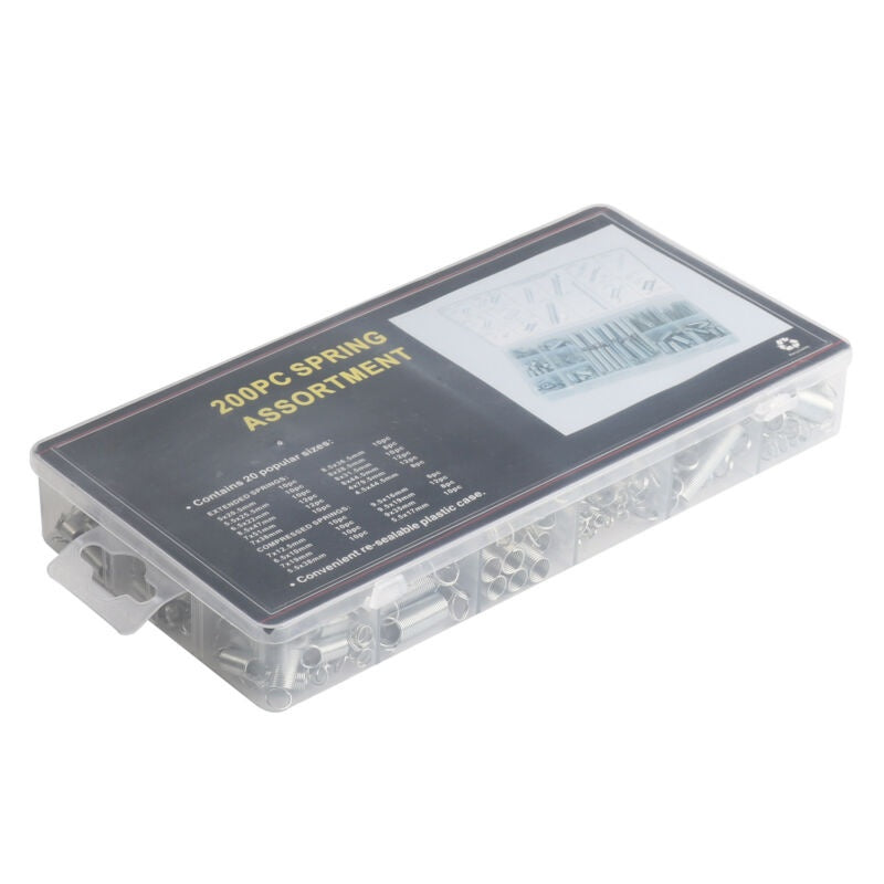 Spyruoklių asortimentas | Suspaudimo ir tempimo spyruoklės | 200 vnt. (SK01051)