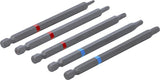 Antgalių rinkinys | 6,3 mm (1/4") | hex šešiakampis, T-Star (Torx) | 110 mm | 5 vnt. (4836)