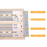 Žymėjimo / įbrėžimo liniuotė | nerūdijantis plienas | T formos | 400 mm (SR400)