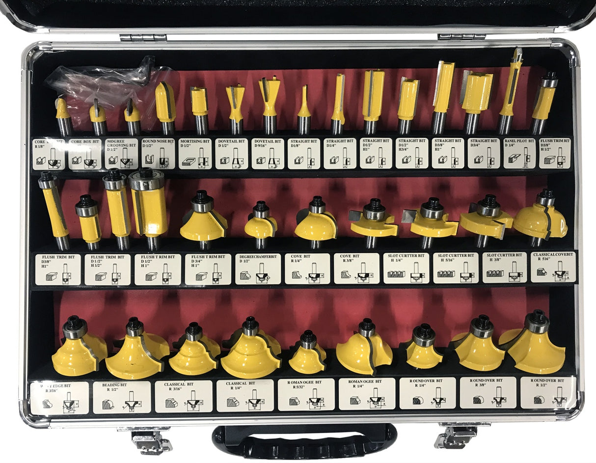 Frezų medžiui rinkinys | 35 vnt. (M22550)