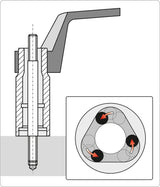 Sraigtinių galvučių ir smeigių išsukėjų rinkinys | 17 vnt. (YT-06033)