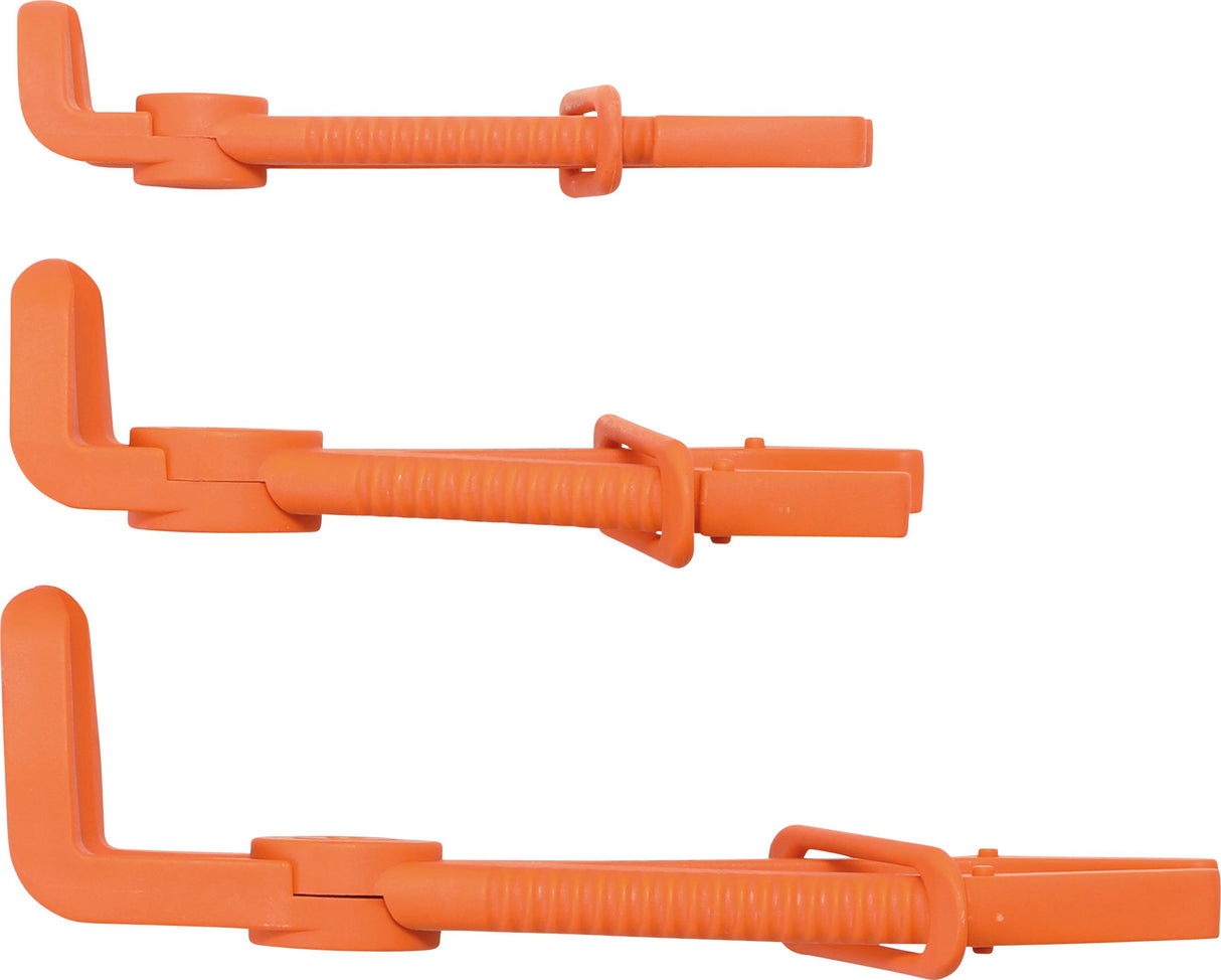 Žarnų užspaudimo replės lenktos | 90 ° kampas | 155-220 mm | 3 vnt. (8764)