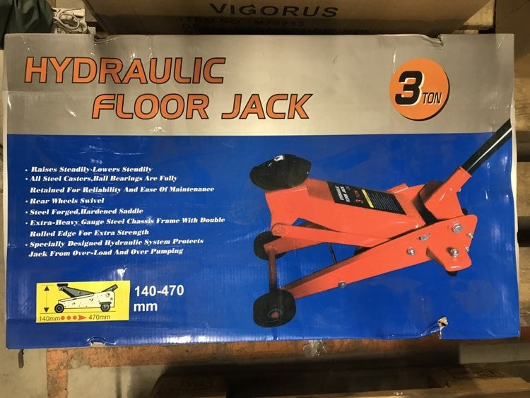 Domkratas su ratukais | hidraulinis | 140 - 470 mm | 3 t (SK3022)