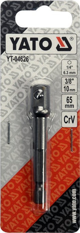 SOCKET ADAPTER HEX SHANK 3/8 65MM (YT-04626)