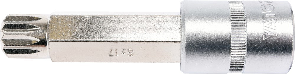Бита запрессованная в головку 1/2", M17 x 100 mm