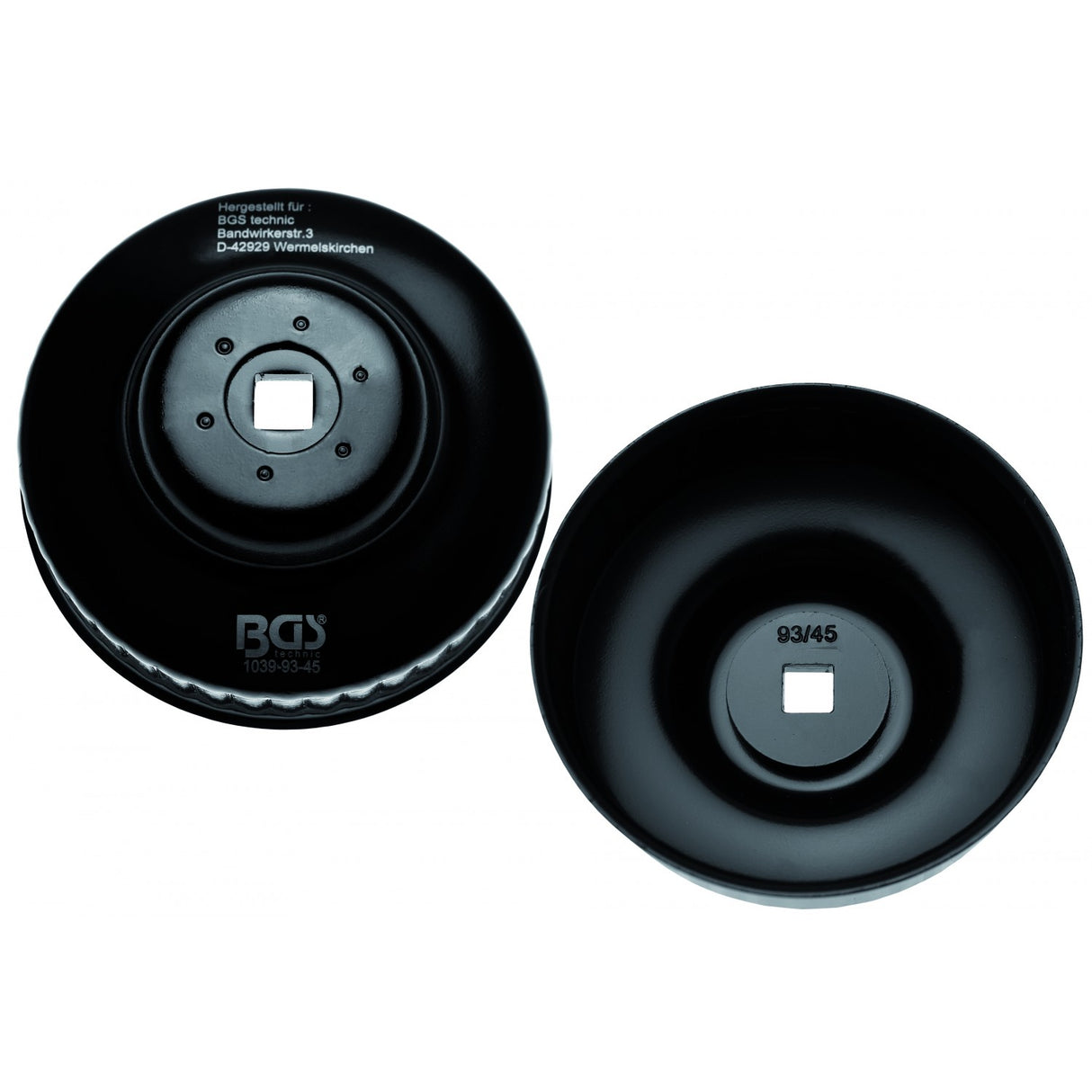 Lėkštelė tepalo filtrui | 45 kampų | Ø 93 mm | Audi, VW (1039-93-45)