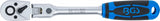 Flexible-head ratchet | with locking positions | 10 mm (3/8") | 245 mm (25131)
