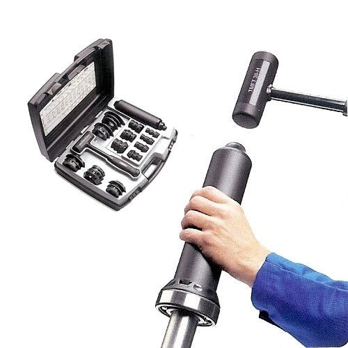 Guolių, tepalinių guolių nupresavimo/užpresavimo, nukalimo/užkalimo nuo/ant velenų rinkinys XXL (EH1539)