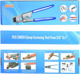 Nerūdijančio plieno sąvaržų užspaudimo replės | PEX CINCH | su rinkiniu (CH31)