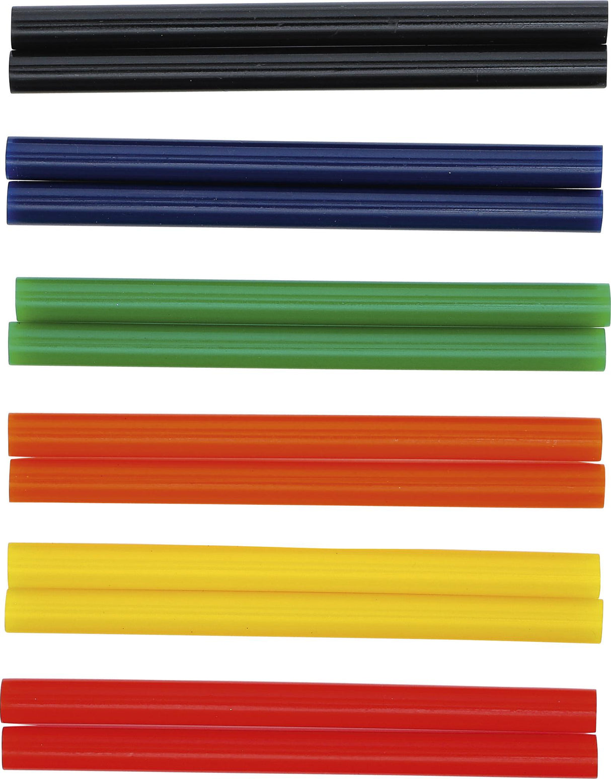 Klijų lazdelės | spalvotos | Ø 11 mm / 150 mm | 12 vnt. (80847)