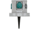 Outdoor socket in decorative cube | IP44 | 4 X 230V (YT-81272)