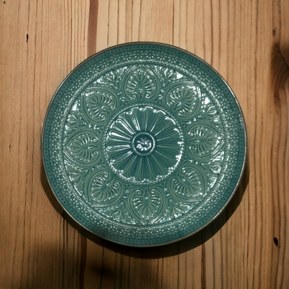 Lėkštė SALSA | žalia | blizgi | keramika | Ø21CM (69987)