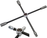 Keturių krypčių ratų veržliaraktis sunkvežimiams | 24 x 27 - 32 x 20 mm (3/4") (1458)