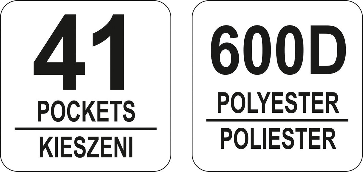 Krepšys įrankiams 18" | 41 kišenė (YT-74351)