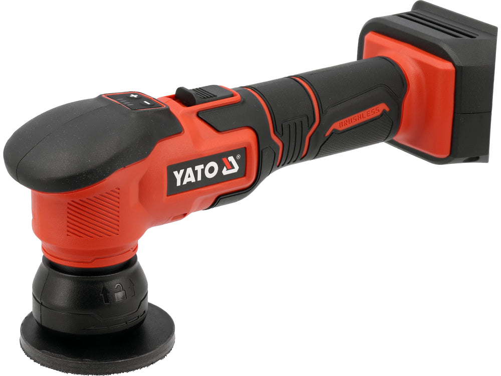 Cordless Random Orbital Polisher | 18V | 3 Interchangeable Pads | Battery not included (YT-82927)