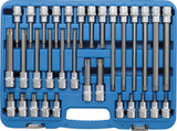 Įpresuotų antgalių rinkinys | 12,5 mm (1/2") | T-star (Torx) | 32 vnt. (5182)