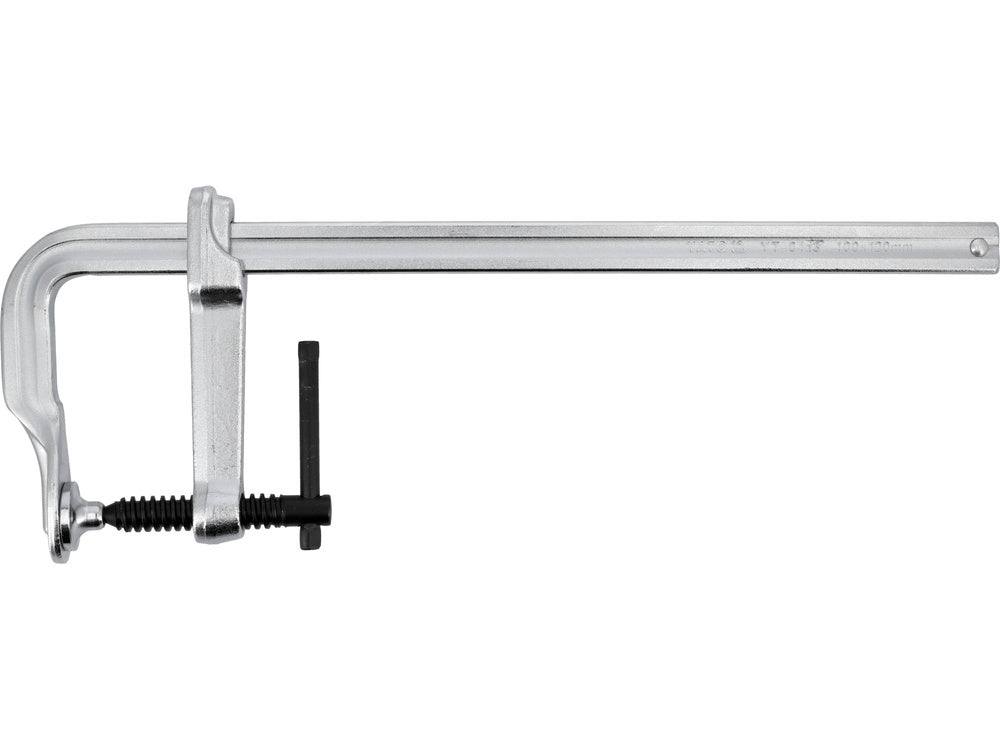 Spaustuvai F-tipo, kaltinis plienas, chromuoti 400x120mm (YT-6413)