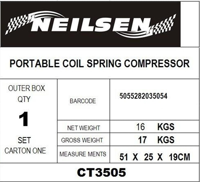 Amortizatorių spyruoklių suspaudėjai "McPherson" teleskopiniai pailginti (SK1608)
