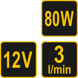 Elektrinė pompa tepalui/dyzelinui/mazutui ir kt. | 3 l / min | 12V (78007)