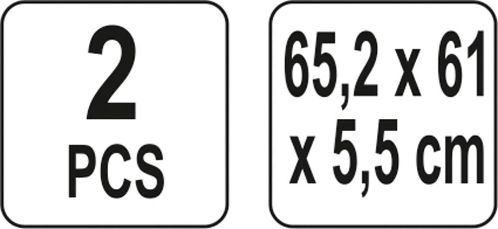 Įrankių stendas/dviguba perforacija 65.2X61X5.5CM, 2vnt. (YT-09072)