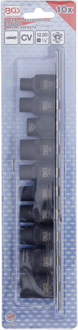 Specialios automobilinės galvutės | 3- / 5- / 6- / 10 kampų | 10 vnt. (2560)