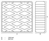 Guminis padas | auto keltuvams | 116.5 x 116.5 x 36.5 mm (7037)
