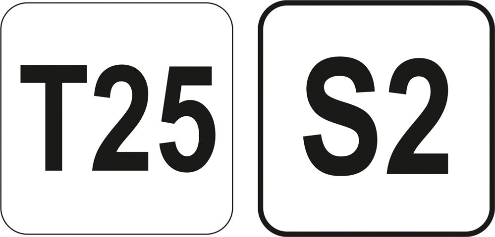 L tipo atsuktuvas TORX su rankena T25 (YT-05606)