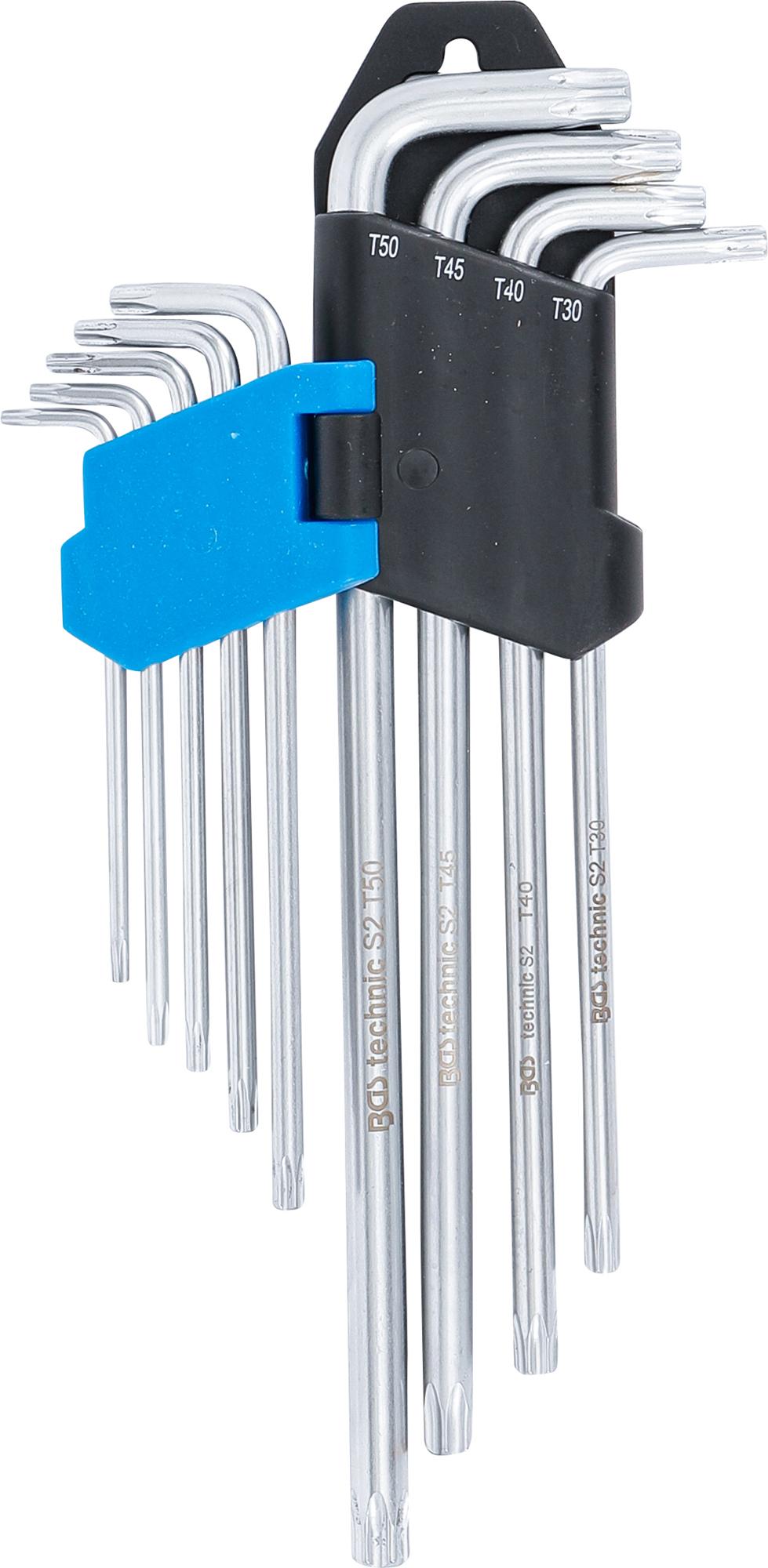L tipo raktų rinkinys | labai ilgi | T-Star (Torx) T10 - T50 | 9 vnt. (793)