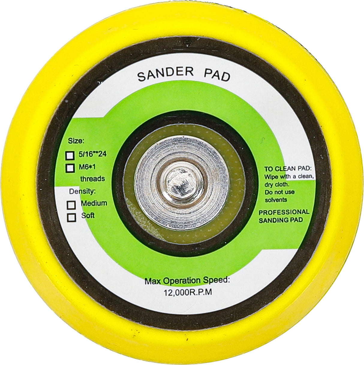 Velcro antgalis pneumatiniam šlifuokliui | Ø 50 mm | M6 x 1.0  (3291-50)