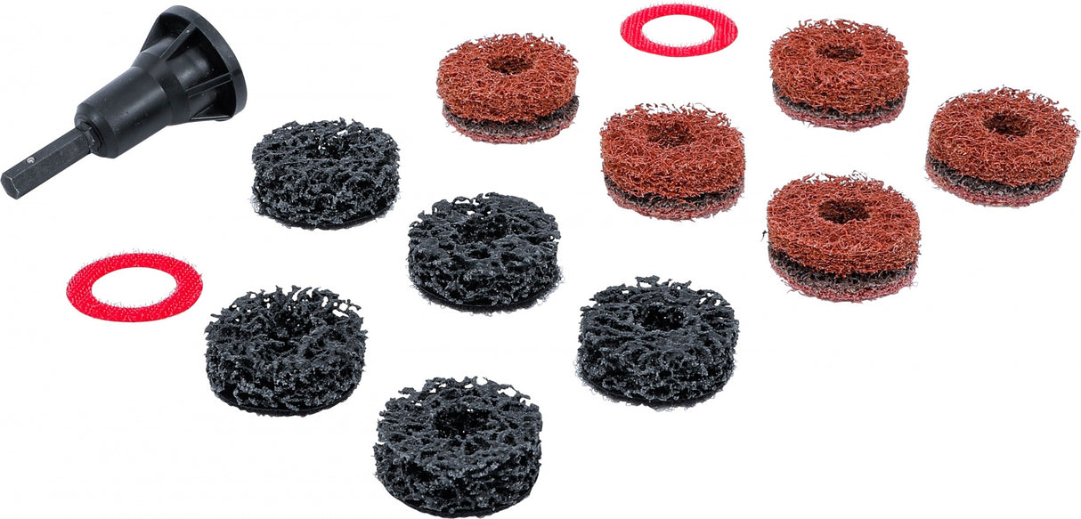 Ratų stebulės šlifavimo rinkinys | varžtams ir veržlėms | 14 vnt. (9736)