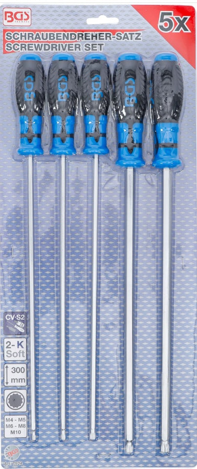 Atsuktuvų rinkinys | Spline (XZN) | M4 - M10 | 5 vnt. (7924)