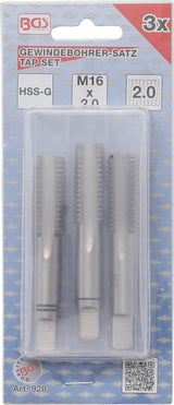 Sriegikliai | pirmas / vidurinis / galutinis sriegimas | M16 x 2.0 | 3 vnt. (928)