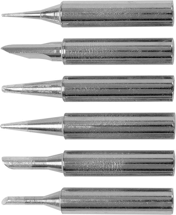 Litavimo antgalių rinkinys | tipas 900M | populiariausių formų | 6 vnt. (YT-82525)