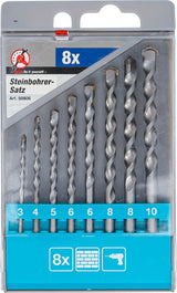 Mūro grąžtų rinkinys | 3–10 mm | 8 vnt. (50806)