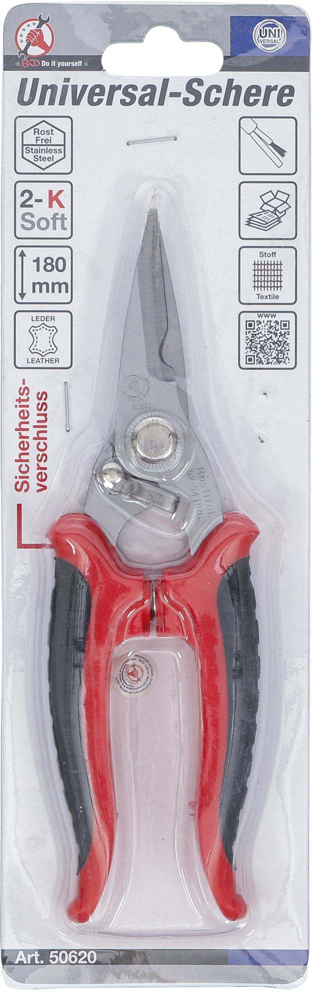 Universalis žirklės | nerūdijantis plienas | 180 mm (50620)