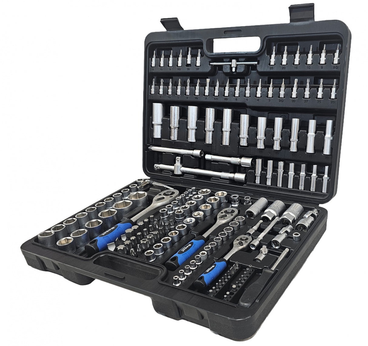 Įrankių rinkinys | 6.3 mm (1/4") / 10 mm (3/8") / 12,5 mm (1/2") | 173 vnt. (BS121173)