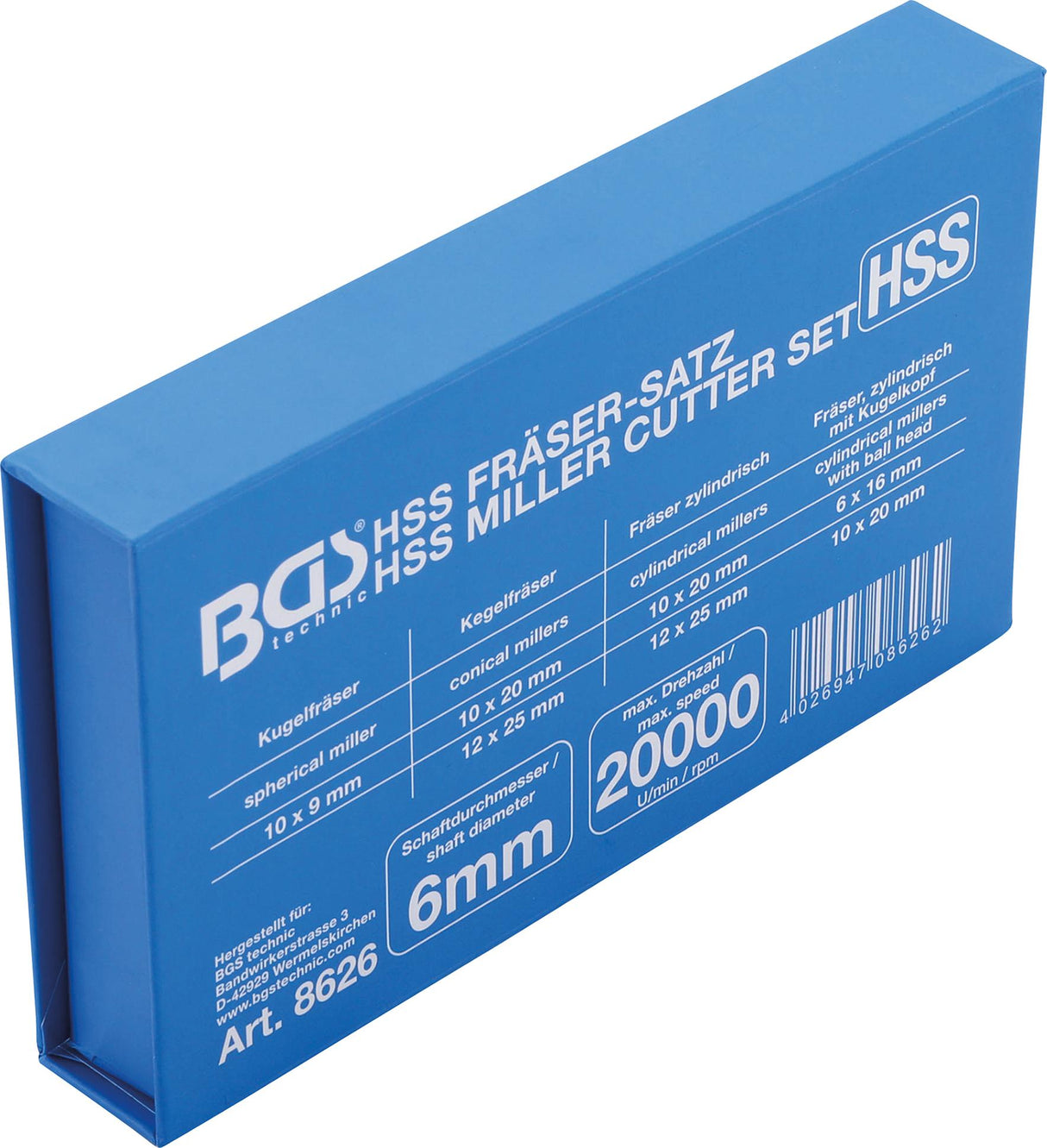 HSS frezavimo rinkinys | 7 vnt. (8626)