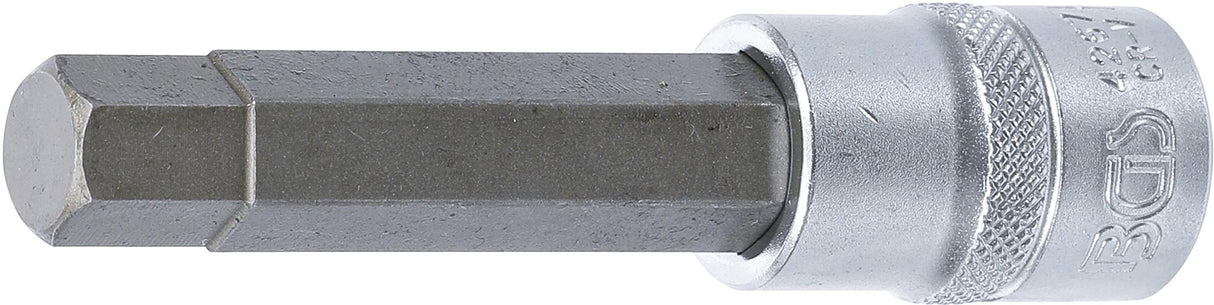 Antgalis įpresuotas į galvutę | ilgis 100 mm | 12.5 mm (1/2") | hex šešiakampis 13 mm (4267)