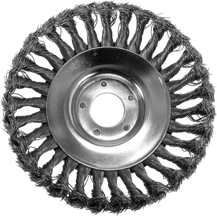 Šepetys puodo tipo | trimeriams | susuktas | 150 mm / 25,4 mm (YT-85141)