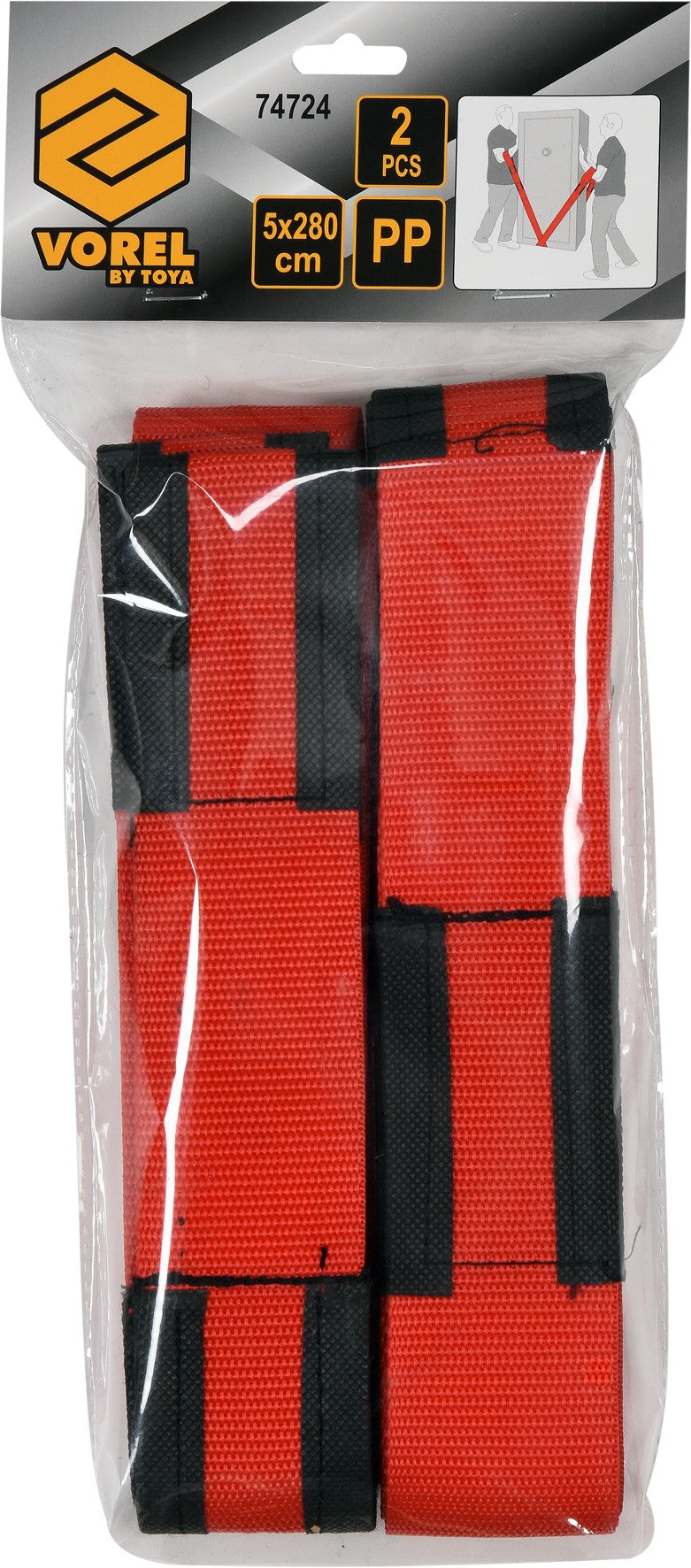 Baldų nešimo diržai | 5X280 cm | 2 vnt. (74724)