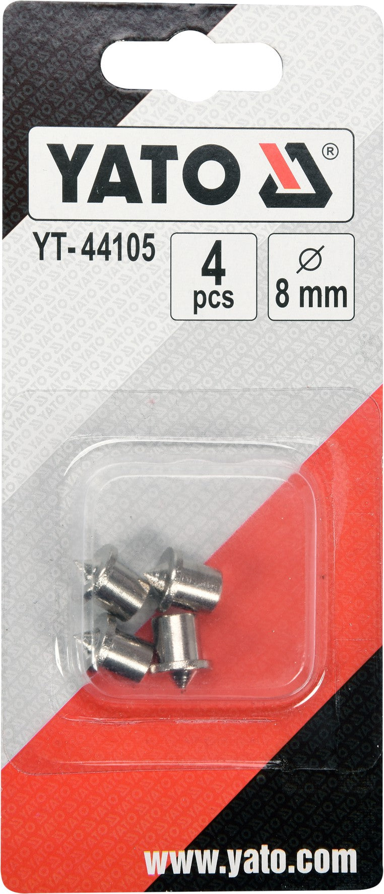 Centro žymekliai 8 mm / 4 vnt. (YT-44105)