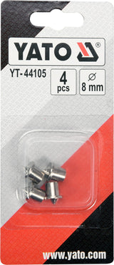 Centro žymekliai 8 mm / 4 vnt. (YT-44105)