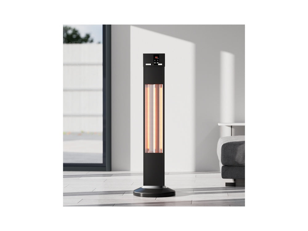 Infraraudonųjų spindulių šildytuvas | mobilus | 2000W | su pultu (68791)