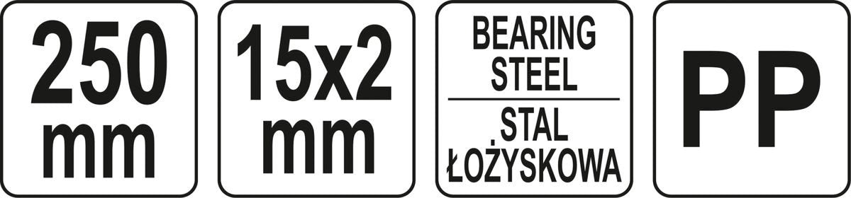 Dildė plokščia | pjūklo grandinėms šlifuoti (YT-85022)