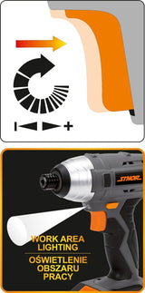 Akumuliatorinis suktukas | LI-ION, 18V, 1,3AH (78961)