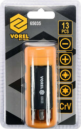 BIT SET WITH HANDLE | 13 PCS. (65035)