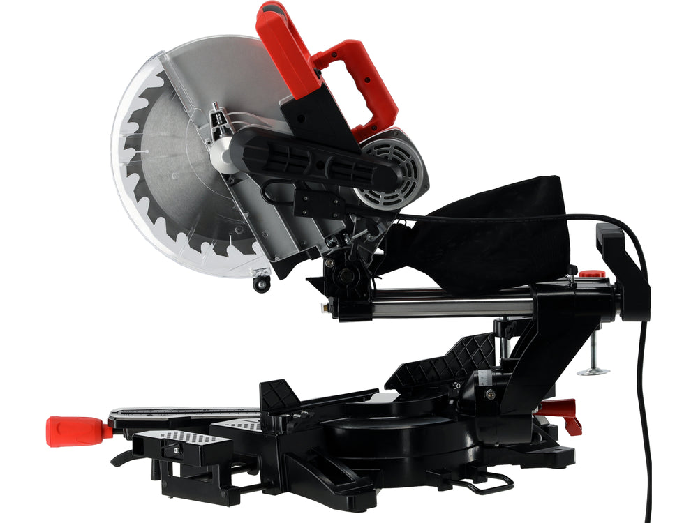 Mitre saw with laser | 2000 W | Ø305 mm | double-bevel head | sliding head (YT-82176)