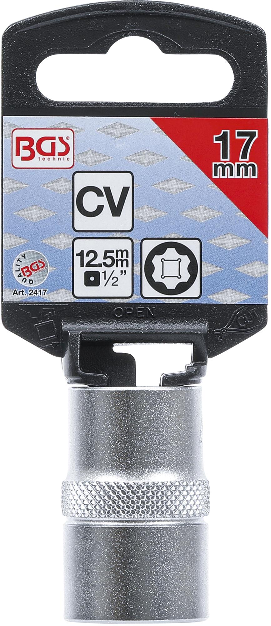 Головка шестигранная | Super Lock | 12.5 mm (1/2") | 17 mm