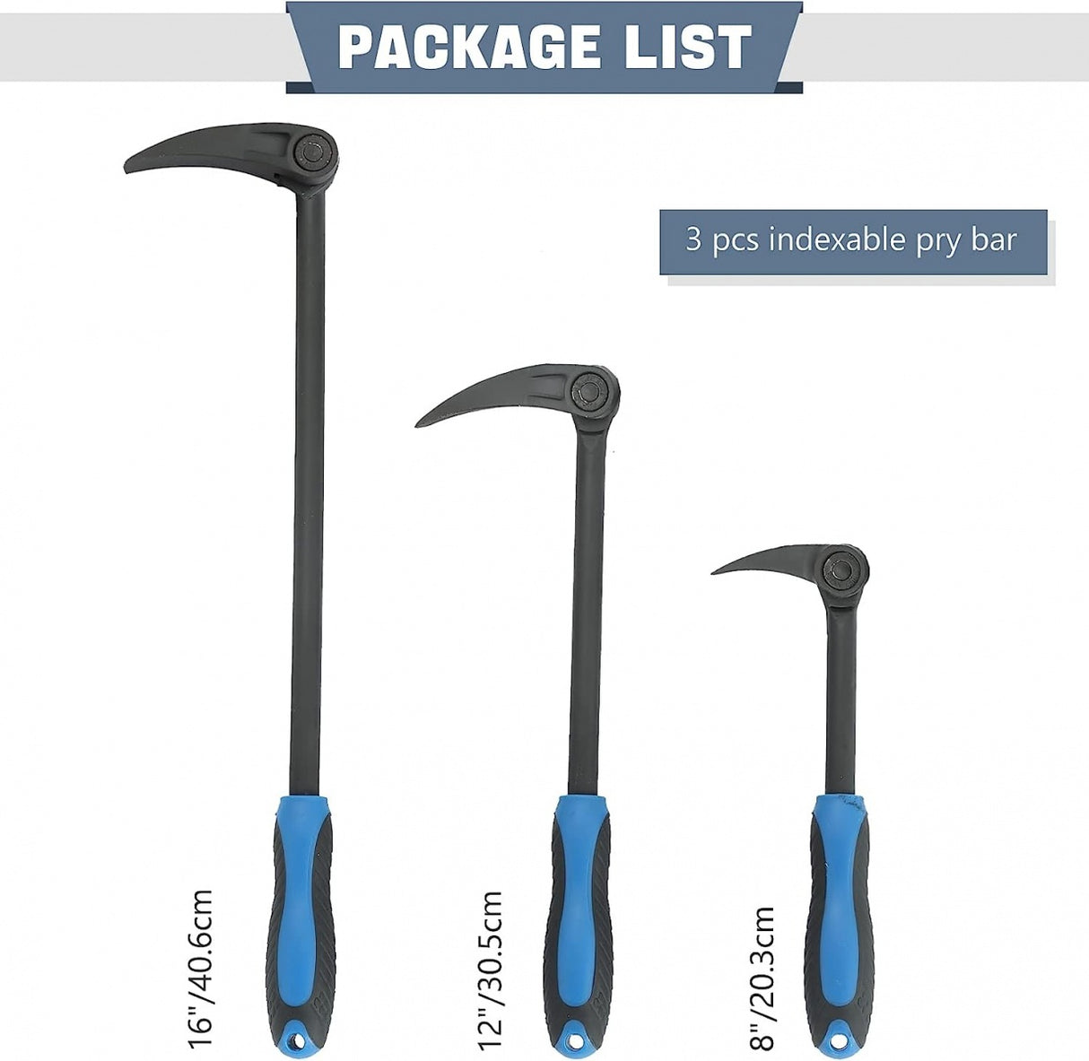 Montiruočių rinkinys | teleskopinės su šarnyru | 11 krypčių | 3 vnt. (APB3S)