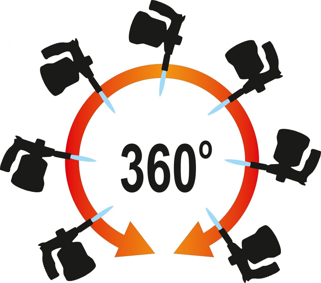 Dujinė lempa | su pjezo uždegimu | 360° (73404)